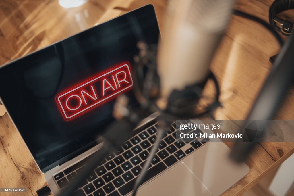 Ein Heimstudio für die Aufnahme von Podcasts