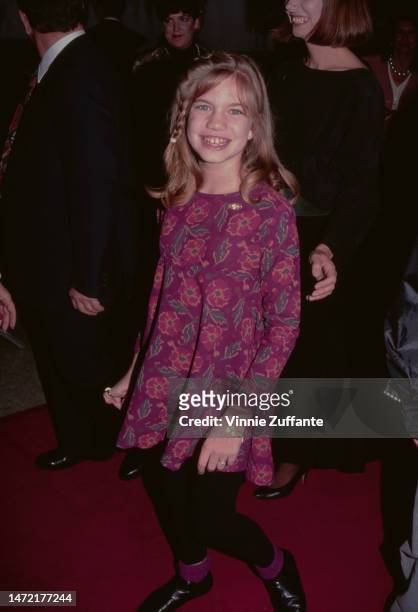 Anna Chlumsky attends the "My Girl" Century City Premiere at Cineplex Odeon Century Plaza Cinemas in Century City, California, United States, 12th...