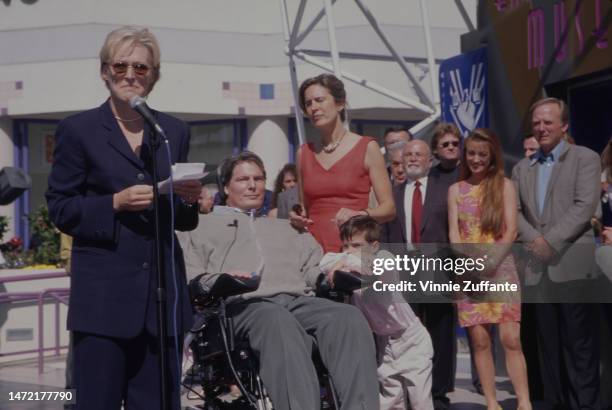 Glenn Close during Christopher Reeve Honored with a Star on the Hollywood Walk of Fame at Hollywood Boulevard in Hollywood, California, United...