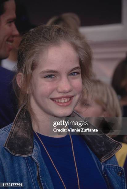 Anna Chlumsky attends My Girl 2 premiere, United States, 1994.
