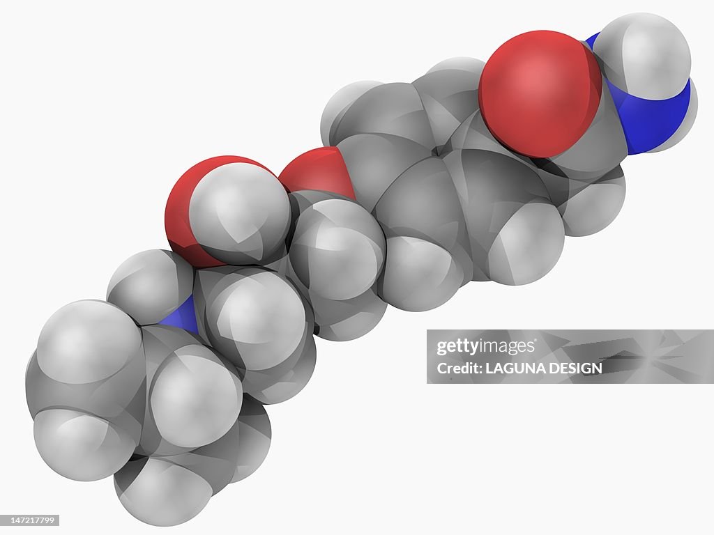 Atenolol drug molecule