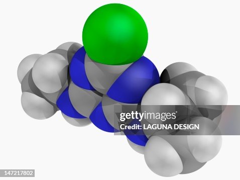 Atrazine herbicide molecule Atrazine herbicide molecule
