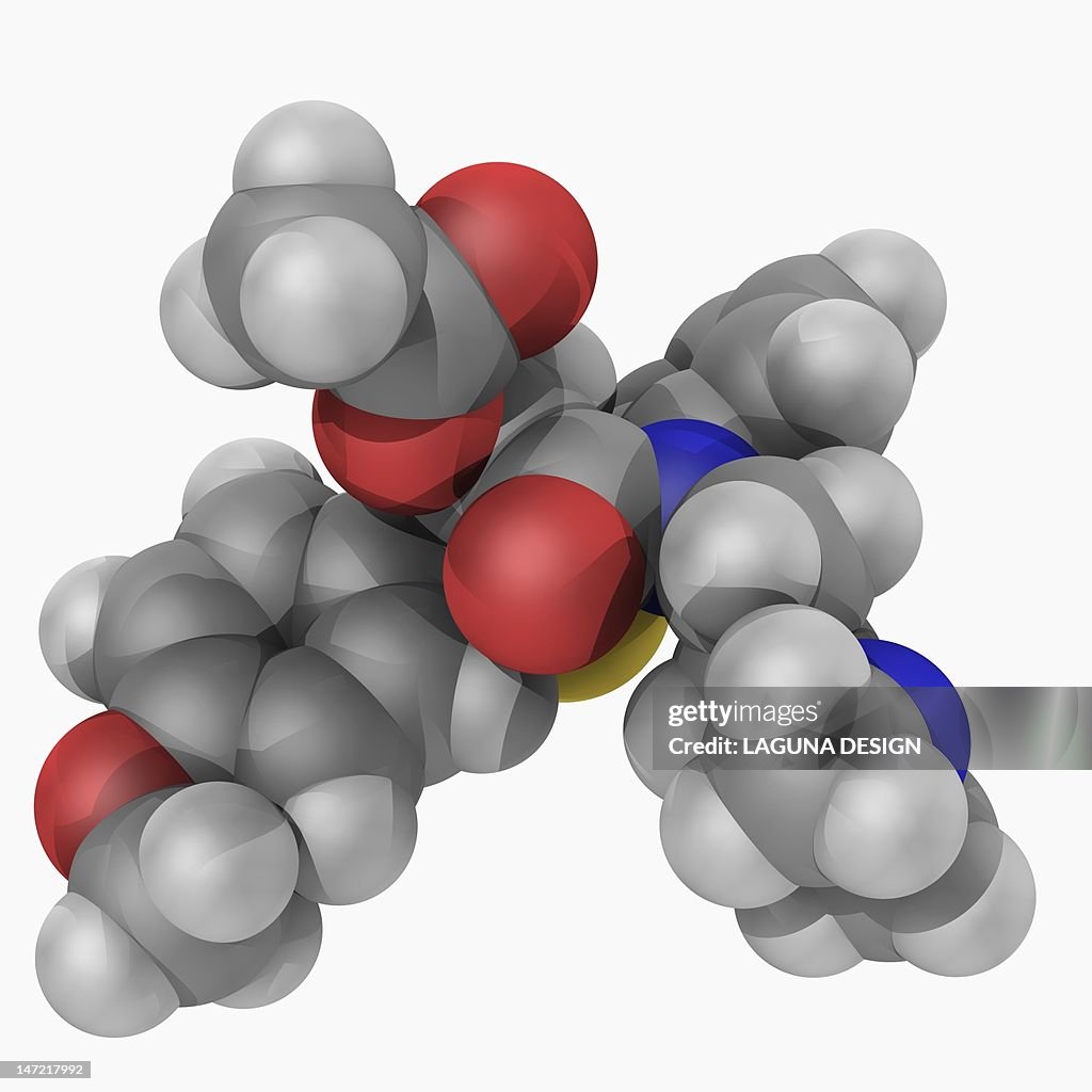 Diltiazem drug molecule