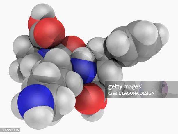 lisinopril drug molecule - angiotensin stock illustrations