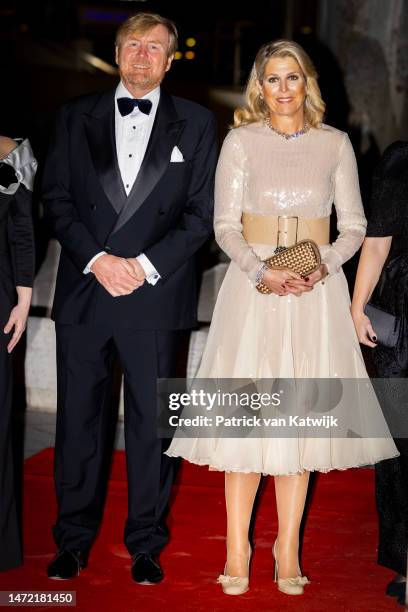 King Willem-Alexander of The Netherlands and Queen Maxima of The Netherlands attend a concert offered to President Zuzana Caputova and her partner...