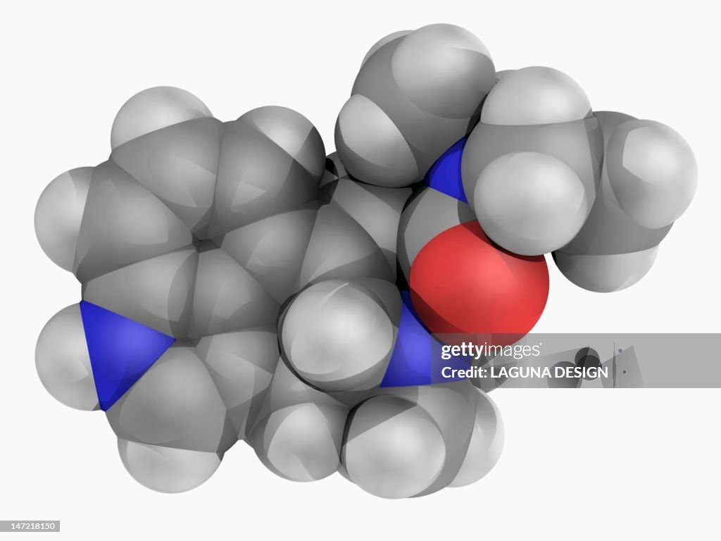 LSD drug molecule