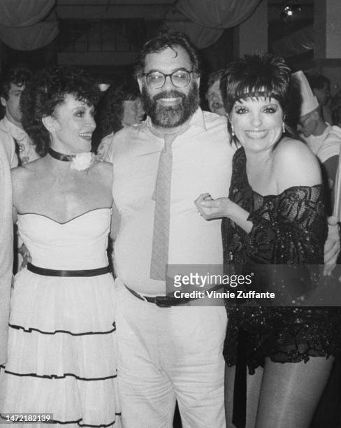 Chita Rivera, Francis Ford Coppola and Lisa Mordente attend an event, circa 1980s.