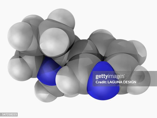 nicotine molecule - nicotine stock illustrations