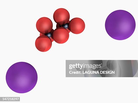 Potassium dichromate molecule Potassium dichromate molecule