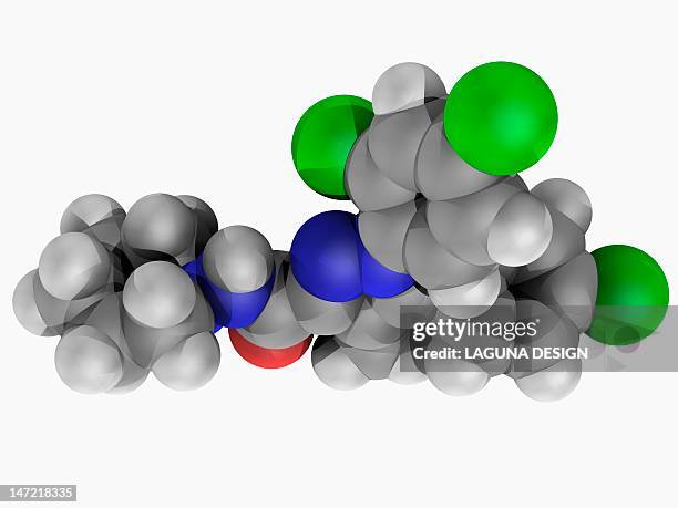 rimonabant drug molecule - anorexia stock illustrations