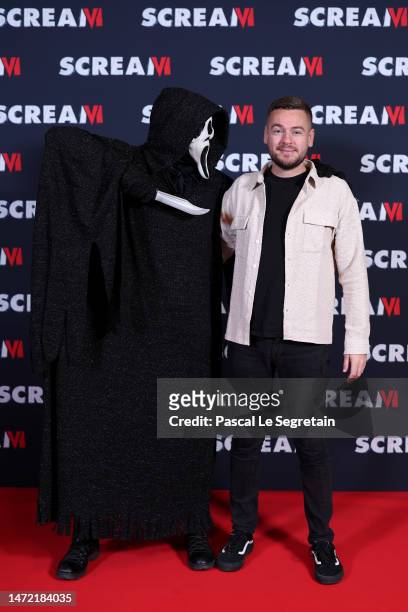 Jérémy Gisclon attends the "SCREAM VI" Influencers Screening at Gaumont Champs Elysees on March 08, 2023 in Paris, France.