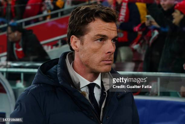 Scott Parker of Club Brugge KV before the start of the Round of 16 Second Leg - UEFA Champions League match between SL Benfica and Club Brugge KV at...