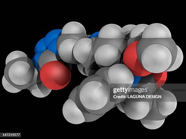 alfentanil drug molecule - opioids stock illustrations