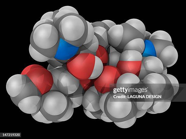 azithromycin drug molecule - azithromycin stock illustrations