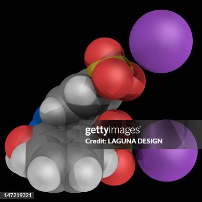 Azorubine molecule Azorubine molecule