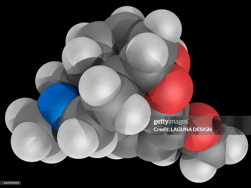 Codeine drug molecule