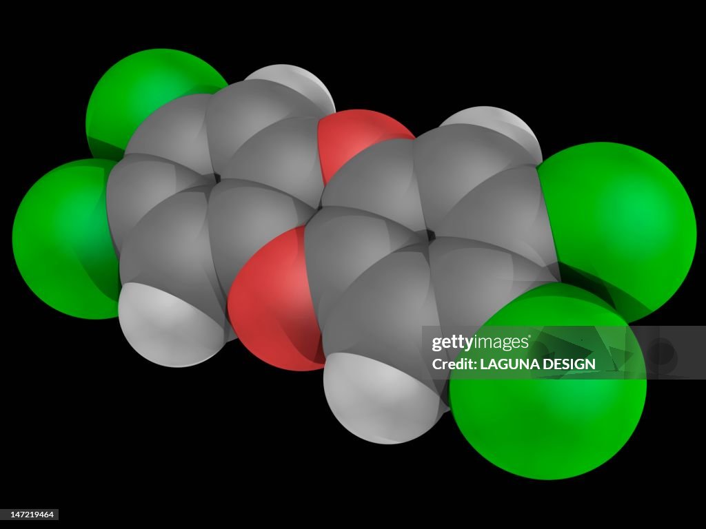 Dioxin (TCDD) molecule