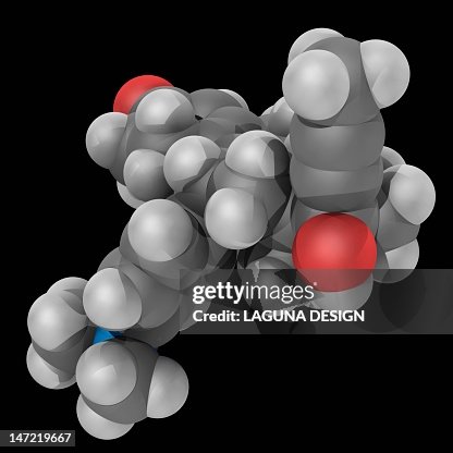 Mifepristone drug molecule Mifepristone drug molecule