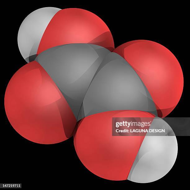 oxalic acid molecule - oxalic acid stock illustrations