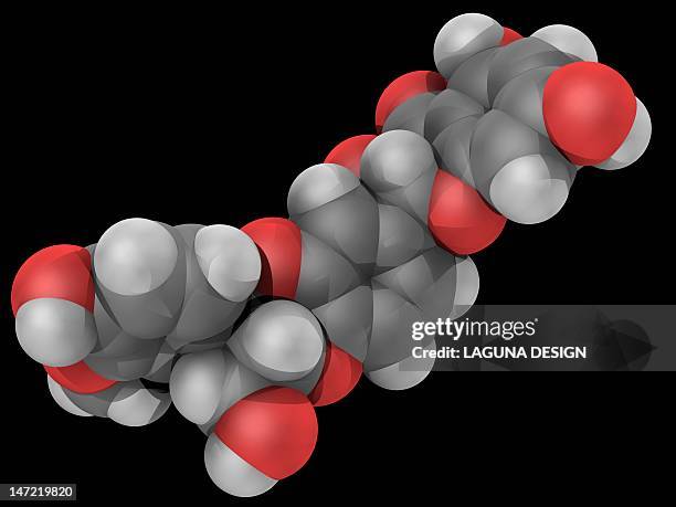 silibinin molecule - herbs black background stock illustrations