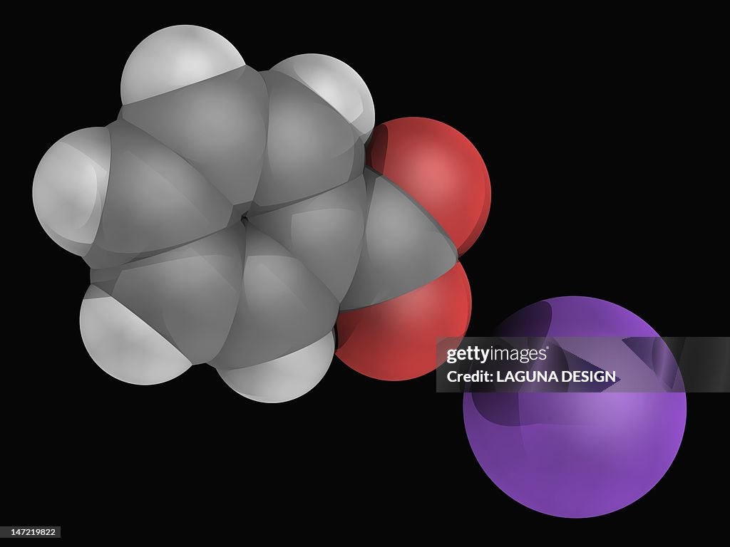 Sodium benzoate molecule