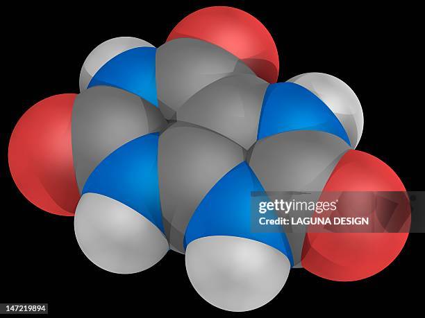 uric acid molecule - ballon de basket stock illustrations