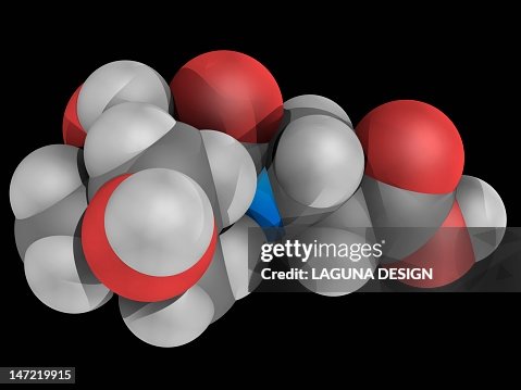 Vitamin B5 (pantothenic acid) molecule Vitamin B5 (pantothenic acid) molecule