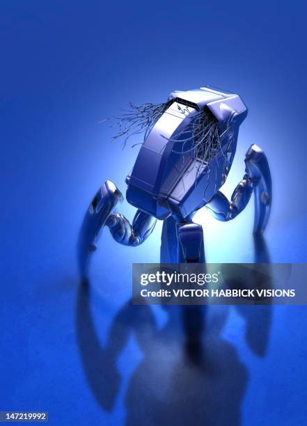 illustrations, cliparts, dessins animés et icônes de microrobot, conceptual artwork - nanotechnologie