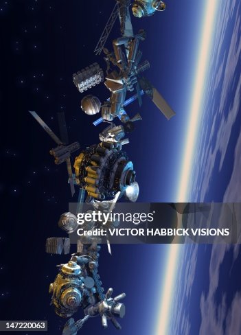 Space junk, artwork Space junk, artwork