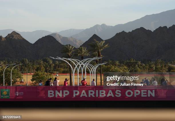 General view during the BNP Paribas Open on March 08, 2023 in Indian Wells, California.