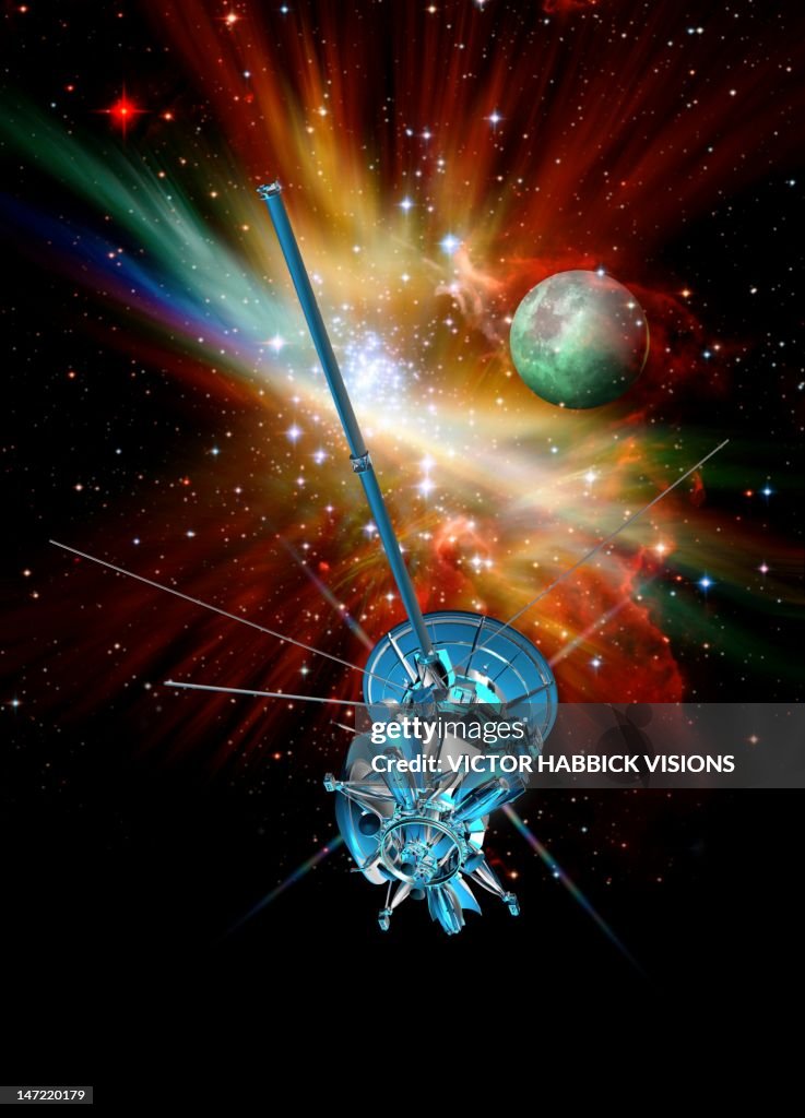 Deep space probe, artwork