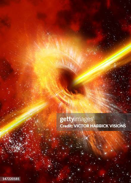 supermassive black hole, artwork - black hole spiral stock illustrations