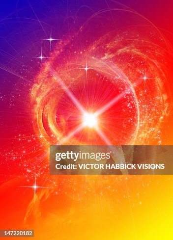 White dwarf star, artwork White dwarf star, artwork