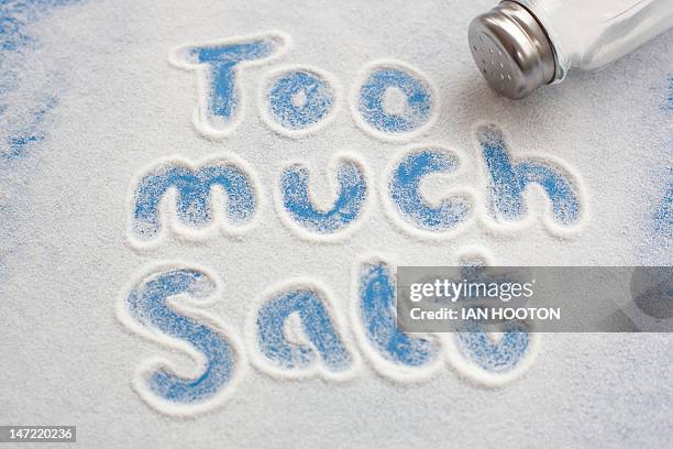 high salt intake, conceptual image - sodium stock pictures, royalty-free photos & images