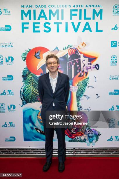 Composer Nicholas Britell attends the Art Of Light Award celebration honoring Nicholas Britell during the 40th Annual Miami Film Festival at...