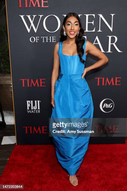 Rupi Kaur attends TIME's 2nd Annual Women Of The Year Gala at Four Seasons Hotel Los Angeles at Beverly Hills on March 08, 2023 in Los Angeles,...