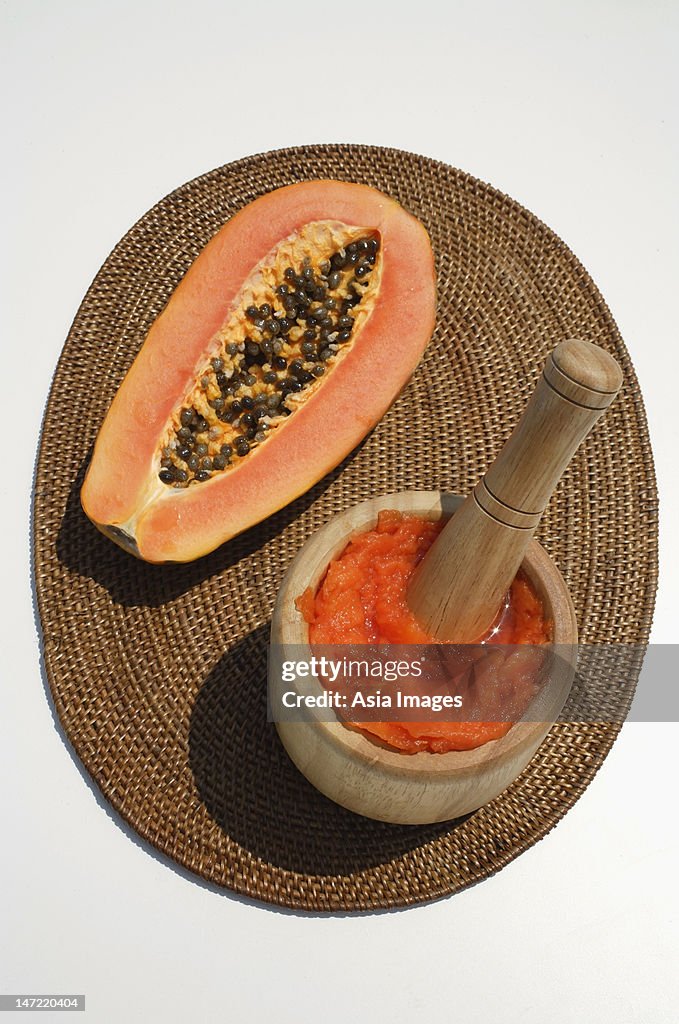 Papaya and natural papaya facial