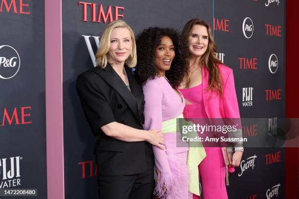 Cate Blanchett, Angela Bassett, and Brooke Shields attend TIME's 2nd Annual Women of the Year Gala at Four Seasons Hotel Los Angeles at Beverly Hills...