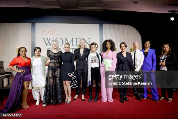 Quinta Brunson, Ayisha Siddiqa, Phoebe Bridgers, Jessica Sibley, CEO at TIME, Cate Blanchett, Masih Alinejad, Angela Bassett, Olena Shevchenko, Megan...