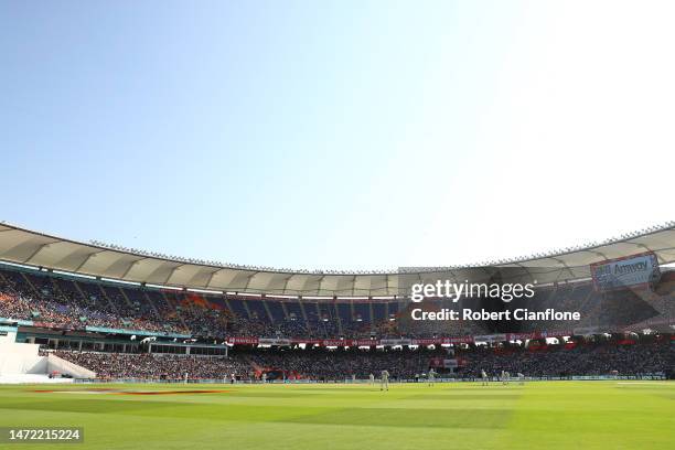 General view during day one of the Fourth Test match in the series between India and Australia at Narendra Modi Stadium on March 09, 2023 in...