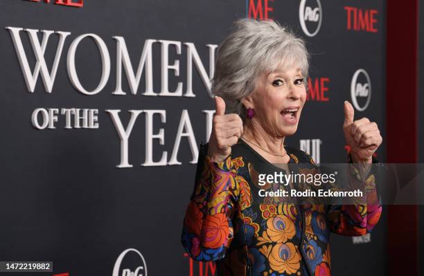 Rita Moreno attends TIME's 2nd Annual Women of the Year Gala at Four Seasons Hotel Los Angeles at Beverly Hills on March 08, 2023 in Los Angeles,...