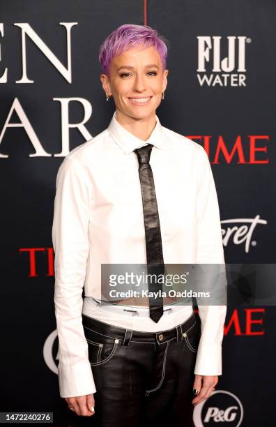 Megan Rapinoe attends TIME's 2nd Annual Women Of The Year Gala at Four Seasons Hotel Los Angeles at Beverly Hills on March 08, 2023 in Los Angeles,...