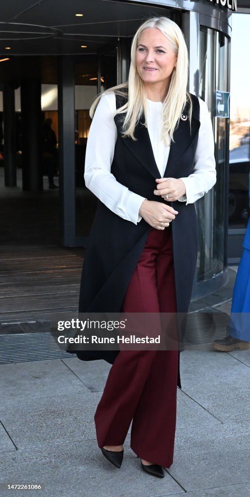 Crown Princess Mette Marit Of Norway Attends Mental Health Conference 2023