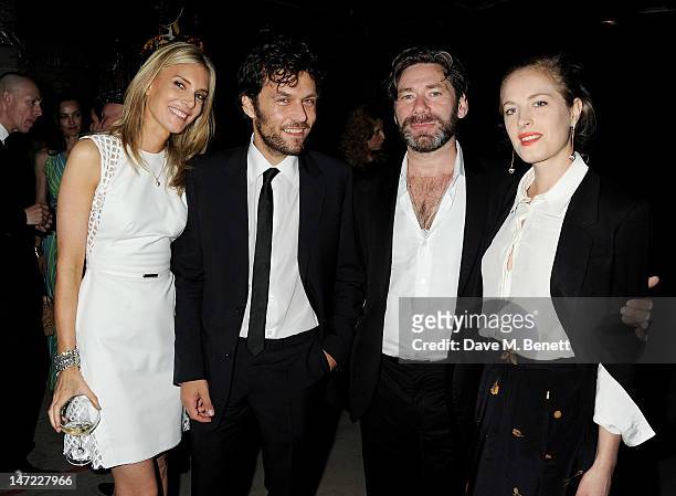 Kim Hersov, Barry Reigate, Mat Collishaw and Polly Morgan attend the 'Britain Creates 2012: Fashion & Art Collusion' VIP Gala drinks reception, in...