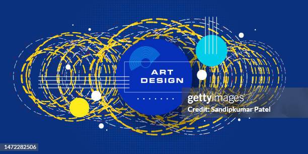 abstract circles and lines vector background - rhythm stock illustrations