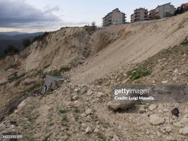 stigliano, matera, basilicata, italy - landslide stock pictures, royalty-free photos & images