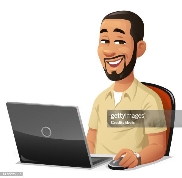 139 Guy In Front Of Computer Cartoon Stock Photos, High-Res Pictures ...