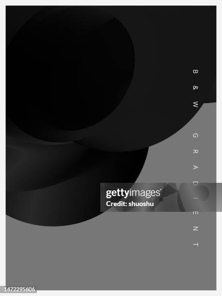 abstract elegant psychedelic black and white gradient wavy flowing poster background - silk texture stock illustrations