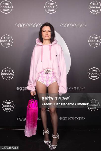 Angela Rozas Saiz, a.k.a. Madame, attends the feminist space honouring women in business at The Social Hub Madrid on March 08, 2023 in Madrid, Spain.