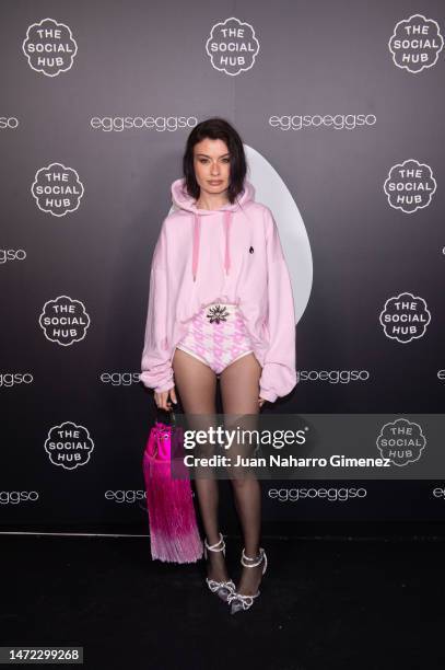 Angela Rozas Saiz, a.k.a. Madame, attends the feminist space honouring women in business at The Social Hub Madrid on March 08, 2023 in Madrid, Spain.